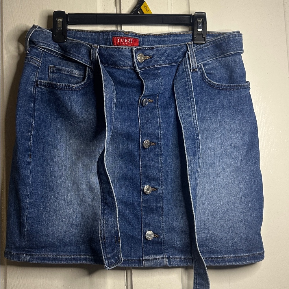 Guess Blue Denim Mini Skirt